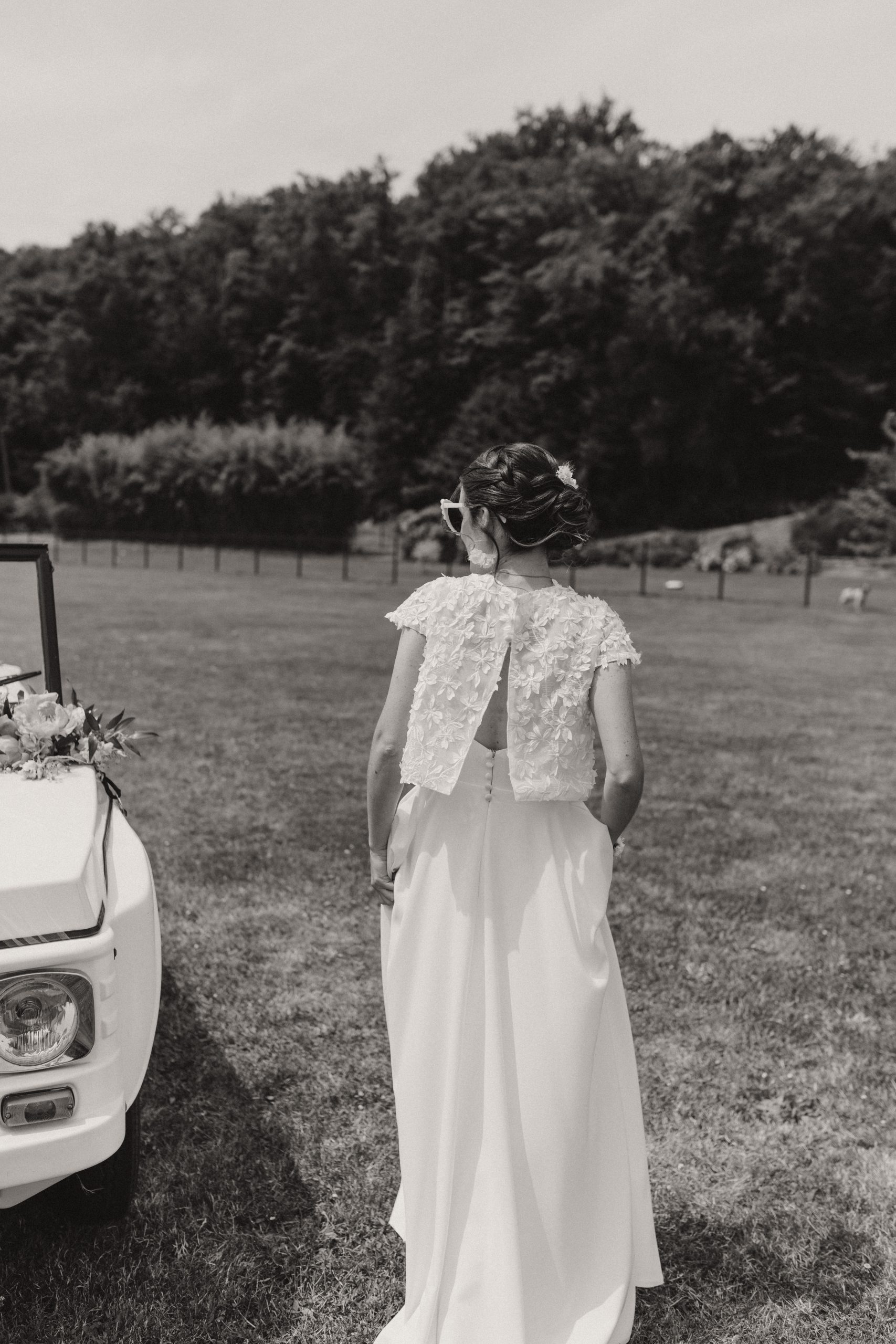 Robe de mariée, victoire à la fois bohème et élégante